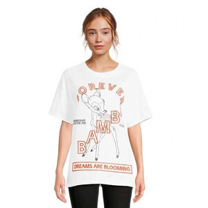 Disney Bambi Women's Juniors Graphic embroidered T-Shirt  M